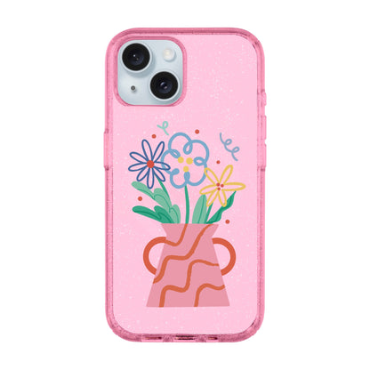 PINK VASE-iPhone 14 Plus Shiny Kılıf MagSafe Özellikli