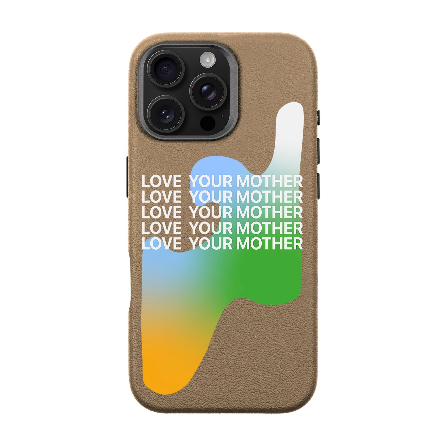LOVE YOUR MOTHER-iPhone 16 Pro Max Leather Premium Kılıf MagSafe Özellikli