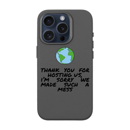 MESS-iPhone 15 Pro Leather Premium Kılıf MagSafe Özellikli