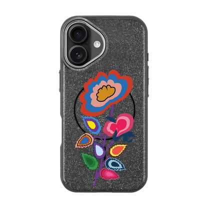 KNITTED FLOWER-iPhone 16 Plus Radiant Kılıf MagSafe Özellikli