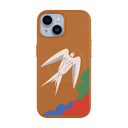 L’OISEAU LIBRE-Leather Kılıf MagSafe Özellikli - iPhone 13