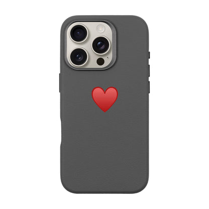 SPREAD HEART-iPhone 16 Pro Leather Premium Kılıf MagSafe Özellikli