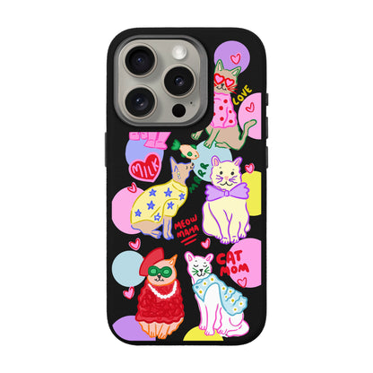 CAT MOM-iPhone 15 Pro Leather Premium Kılıf MagSafe Özellikli
