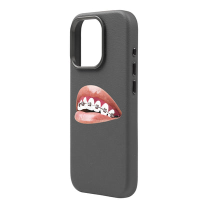 ORTHODONTIST-iPhone 16 Pro Max Leather Premium Kılıf MagSafe Özellikli