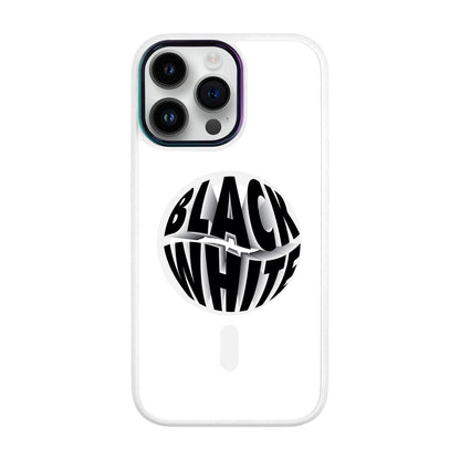 BLACK WHITE-iPhone 14 Pro Max Vigor Kılıf MagSafe Özellikli
