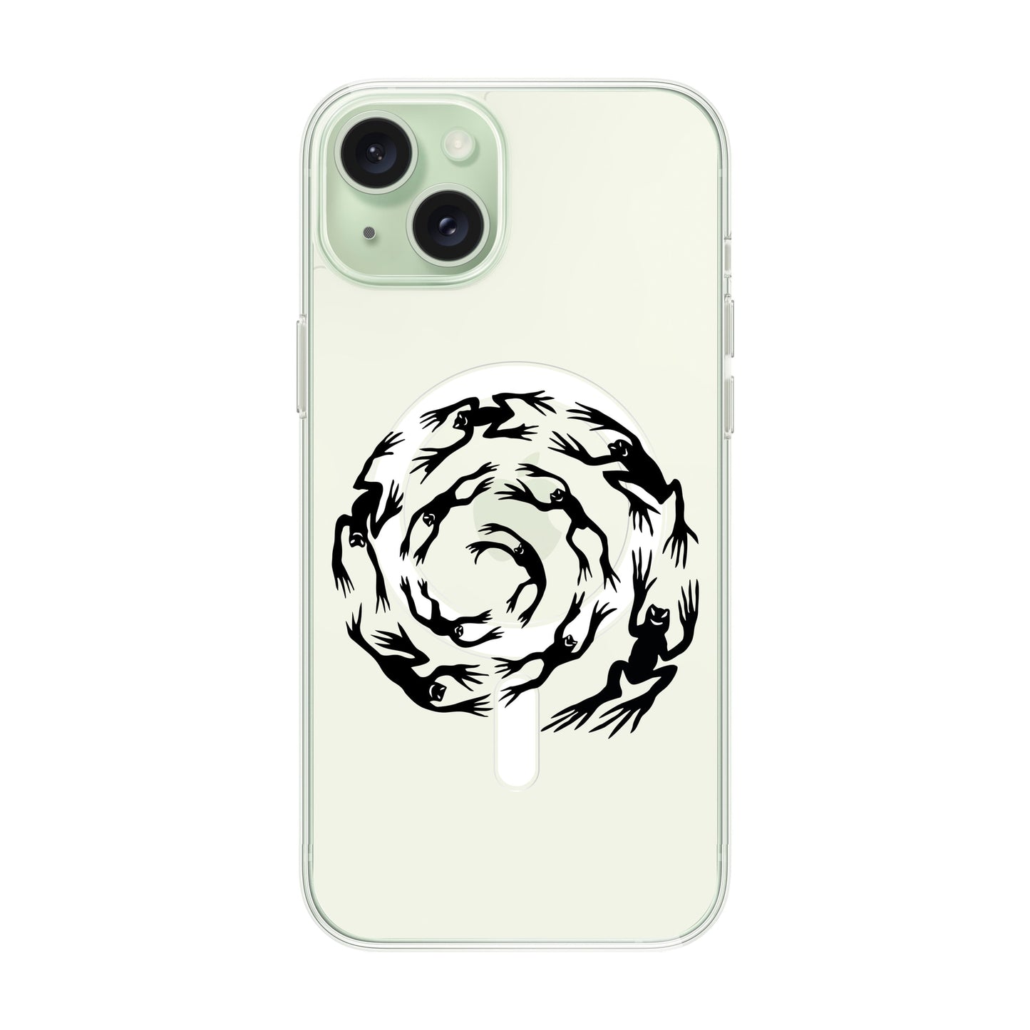 SWIRLING FROG-iPhone 15 Plus Solid Kılıf MagSafe Özellikli
