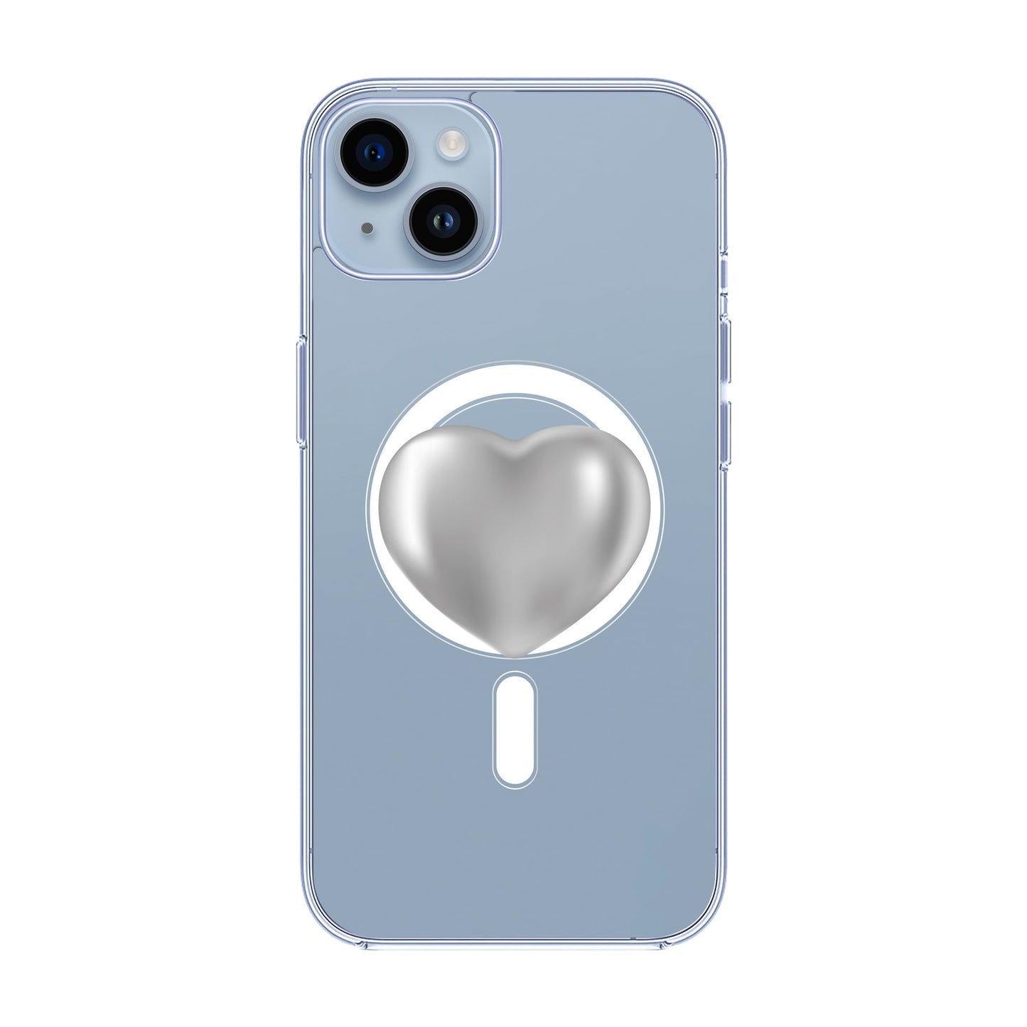 SILVER HEART-iPhone 11 Pro Max Solid Kılıf MagSafe Özellikli