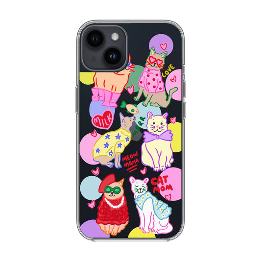 CAT MOM-iPhone 15 Plus Solid Kılıf