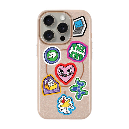 TŌTEN STICKERZ-Radiant Kılıf MagSafe Özellikli - iPhone 15 Pro