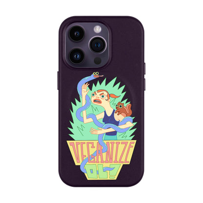 VEGANİZE-Leather Kılıf MagSafe Özellikli - iPhone 14 Pro