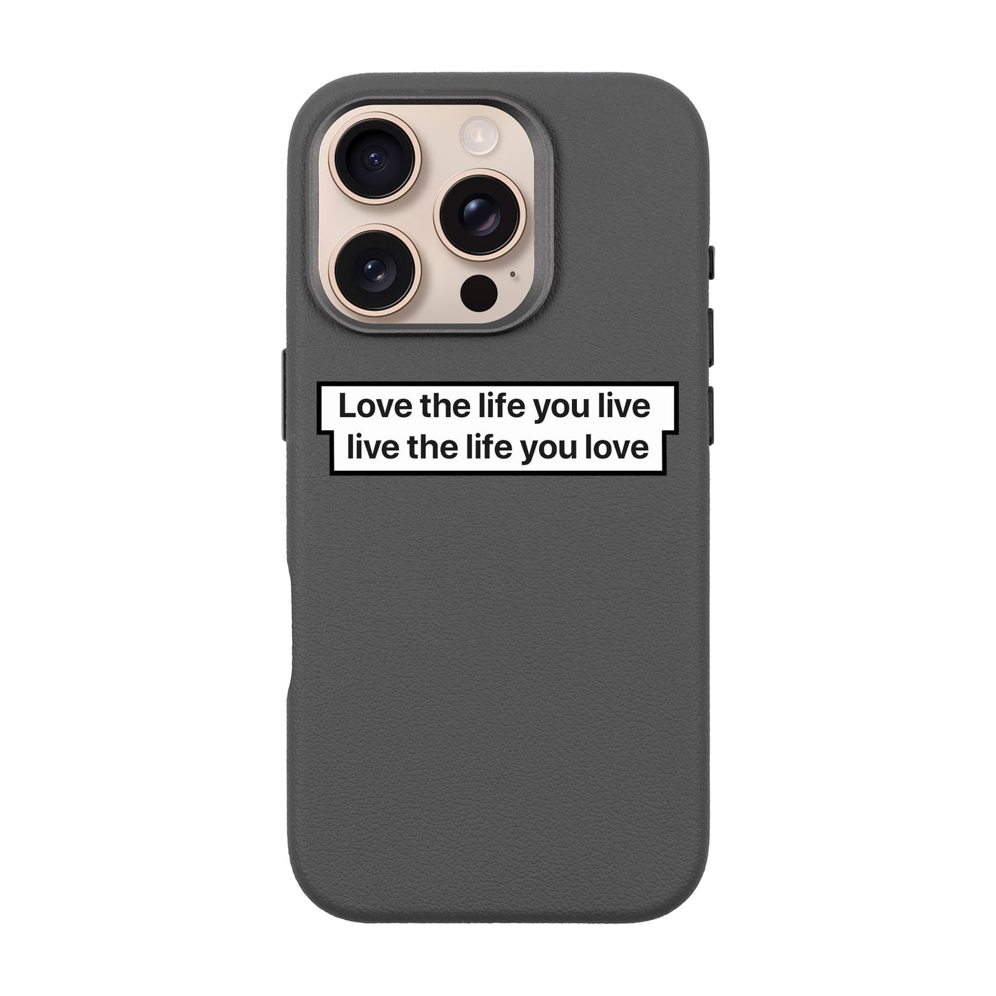 LOVE THE LIFE-iPhone 16 Pro Leather Premium Kılıf MagSafe Özellikli