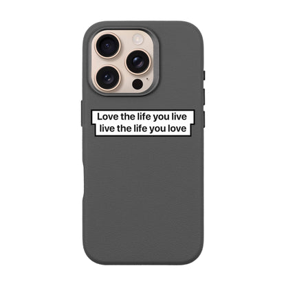 LOVE THE LIFE-iPhone 16 Pro Leather Premium Kılıf MagSafe Özellikli
