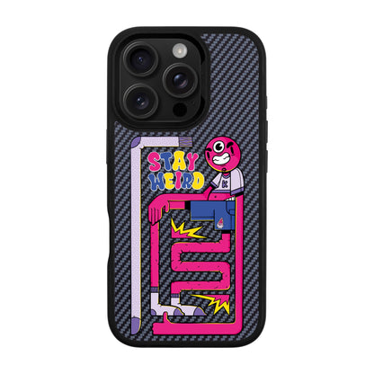 OG TOOTHY-iPhone 16 Pro Plaid Kılıf MagSafe Özellikli