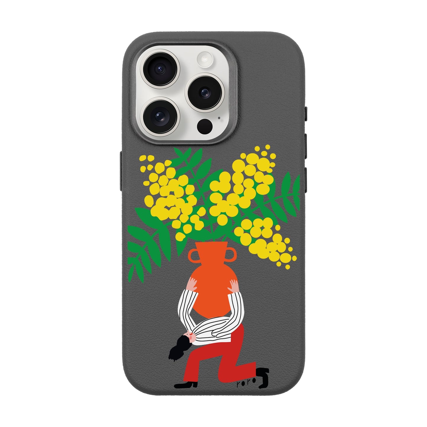 VASE-iPhone 15 Pro Leather Premium Kılıf MagSafe Özellikli