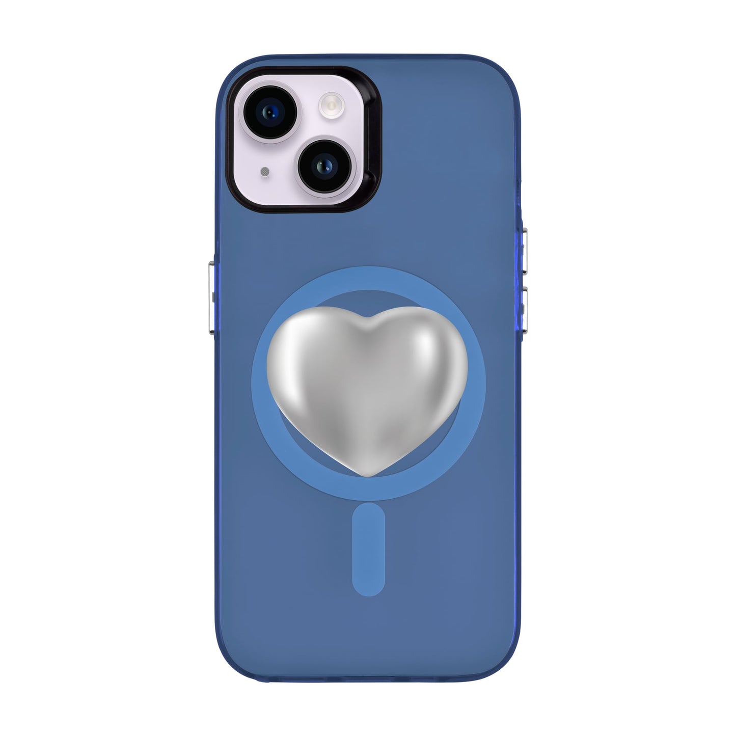 SILVER HEART-iPhone 14 Hold Kılıf MagSafe Özellikli