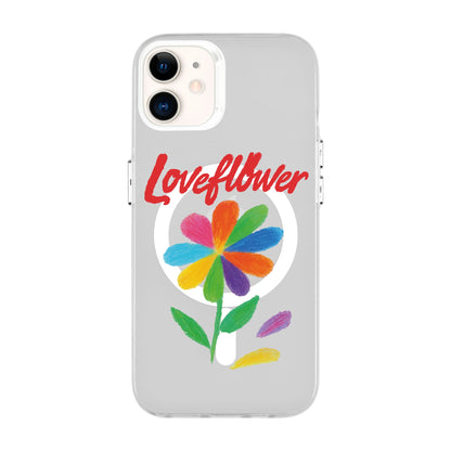 LOVE FLOWER-iPhone 12 Hold Kılıf MagSafe Özellikli