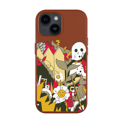 EVERYTHING IS BURNING-Leather Kılıf MagSafe Özellikli - iPhone 13