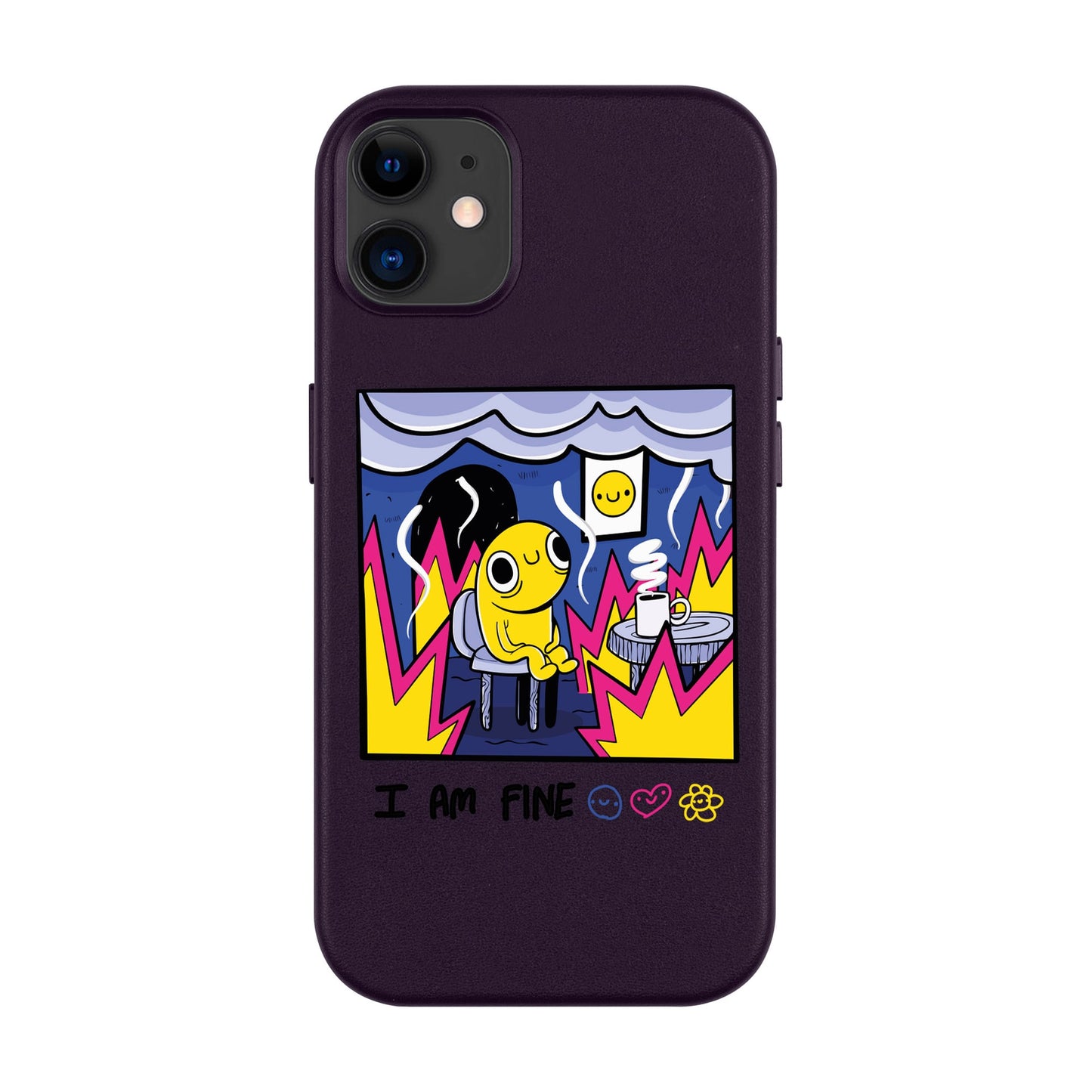 I AM FINE-Leather Kılıf MagSafe Özellikli - iPhone 11
