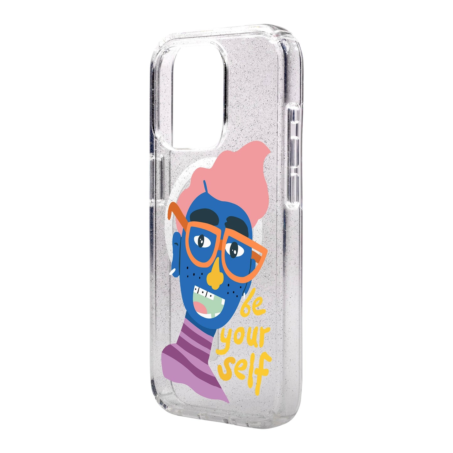 BE YOUR SELF-iPhone 15 Pro Max Shiny Kılıf MagSafe Özellikli