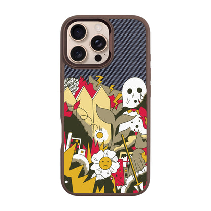 EVERYTHING IS BURNING-Plaid Kılıf MagSafe Özellikli - iPhone 16 Pro Max