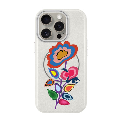 KNITTED FLOWER-Radiant Kılıf MagSafe Özellikli - iPhone 15 Pro