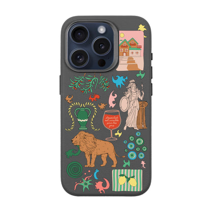 IODES SOUL TRAVELLER-iPhone 15 Pro Leather Premium Kılıf MagSafe Özellikli