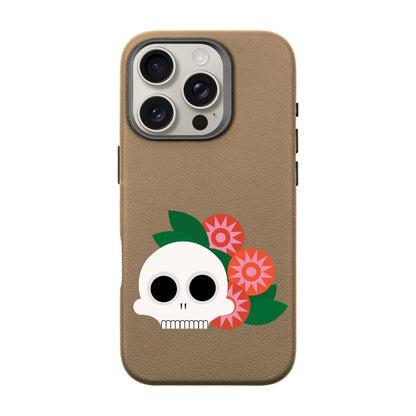 MEMENTO BLOOM-iPhone 16 Pro Leather Premium Kılıf MagSafe Özellikli