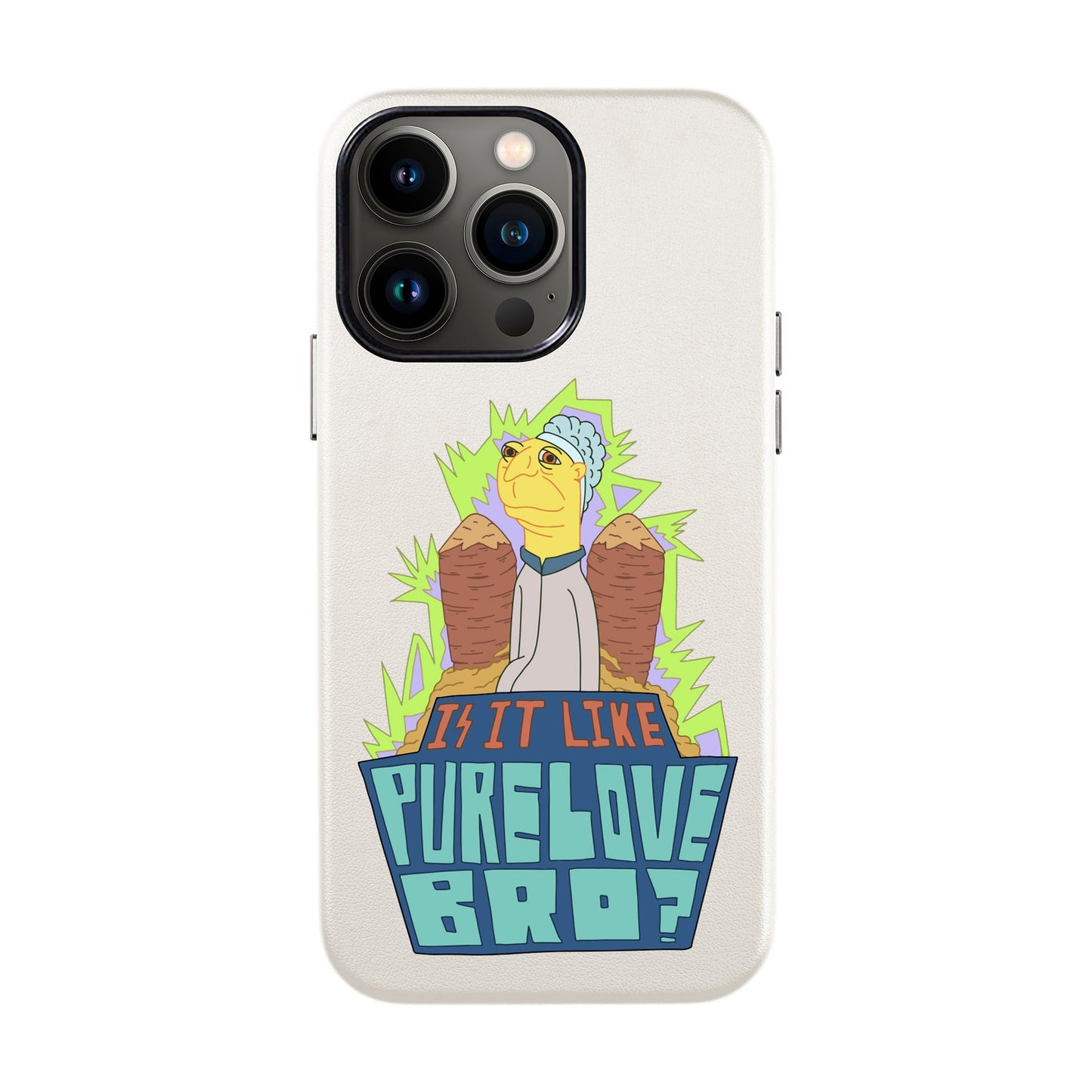 PURE LOVE-iPhone 13 Pro Leather Kılıf