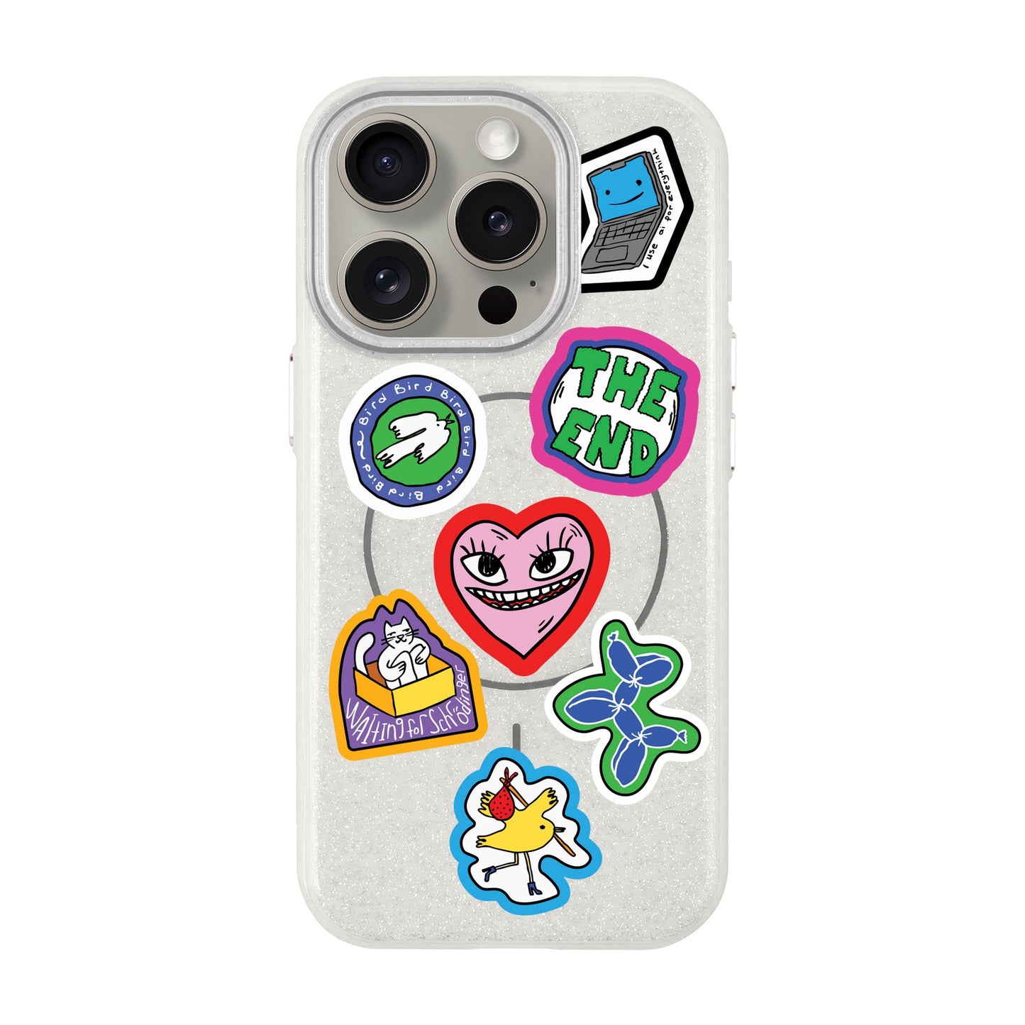 TŌTEN STICKERZ-Radiant Kılıf MagSafe Özellikli - iPhone 15 Pro