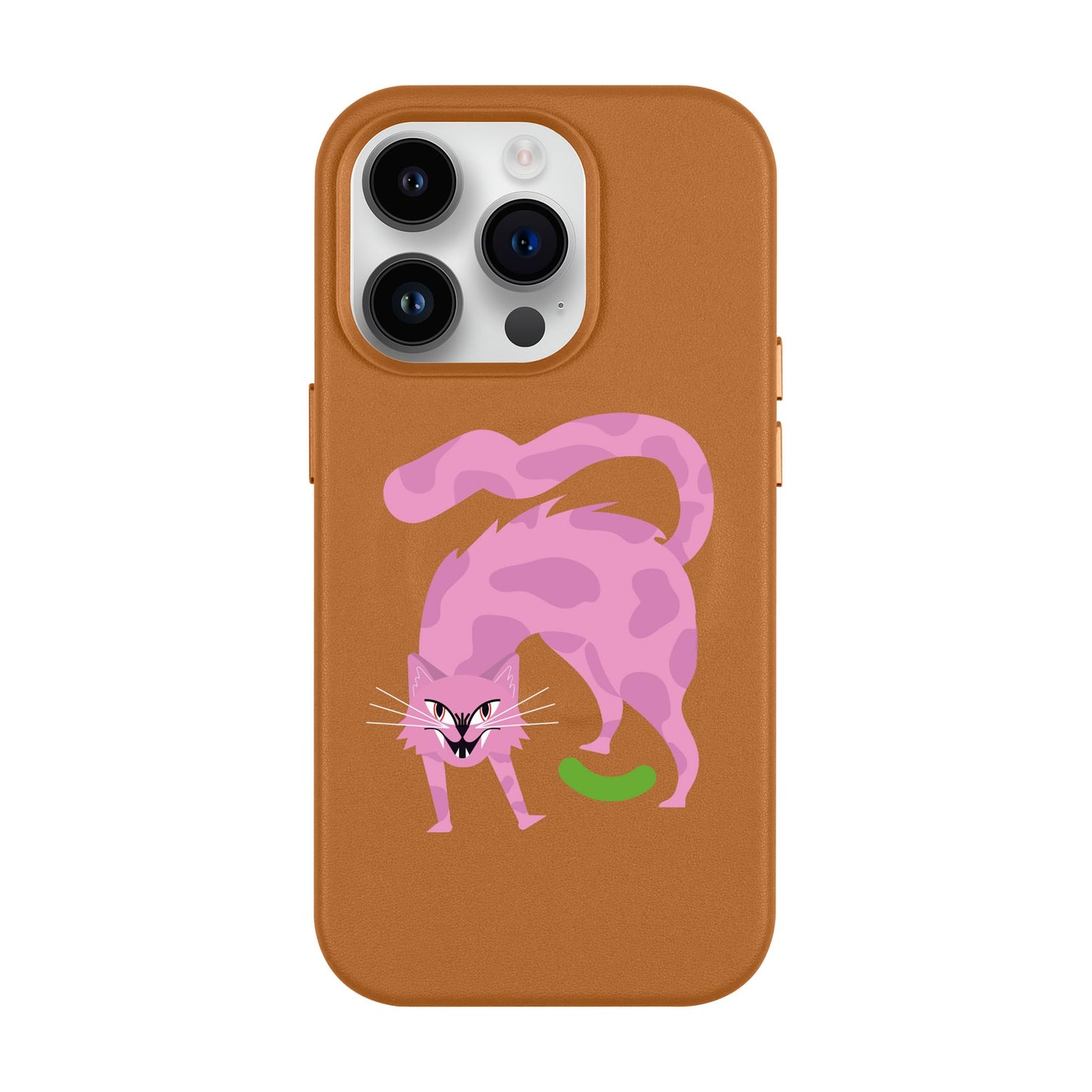 GRUMBLEPAWS-Leather Kılıf MagSafe Özellikli - iPhone 14 Pro