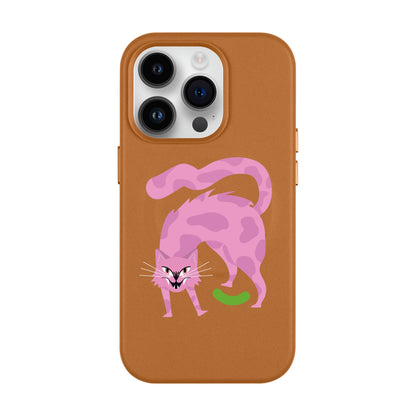 GRUMBLEPAWS-Leather Kılıf MagSafe Özellikli - iPhone 14 Pro