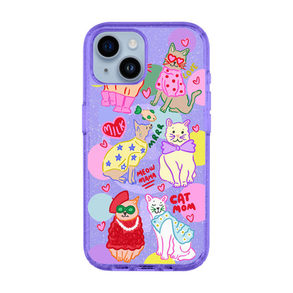 CAT MOM-iPhone 14 Shiny Kılıf MagSafe Özellikli