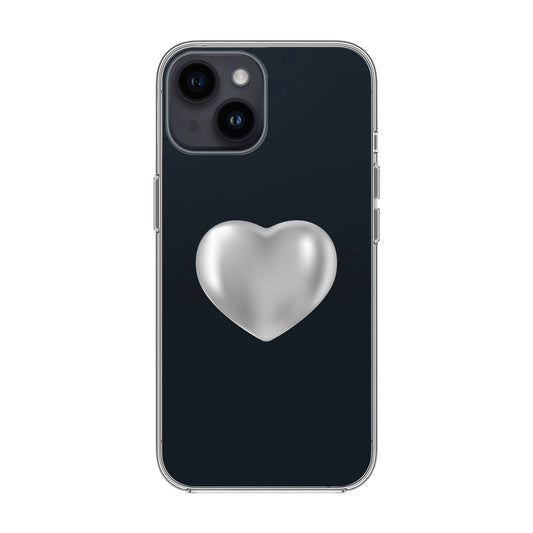 SILVER HEART-iPhone 14 Solid Kılıf