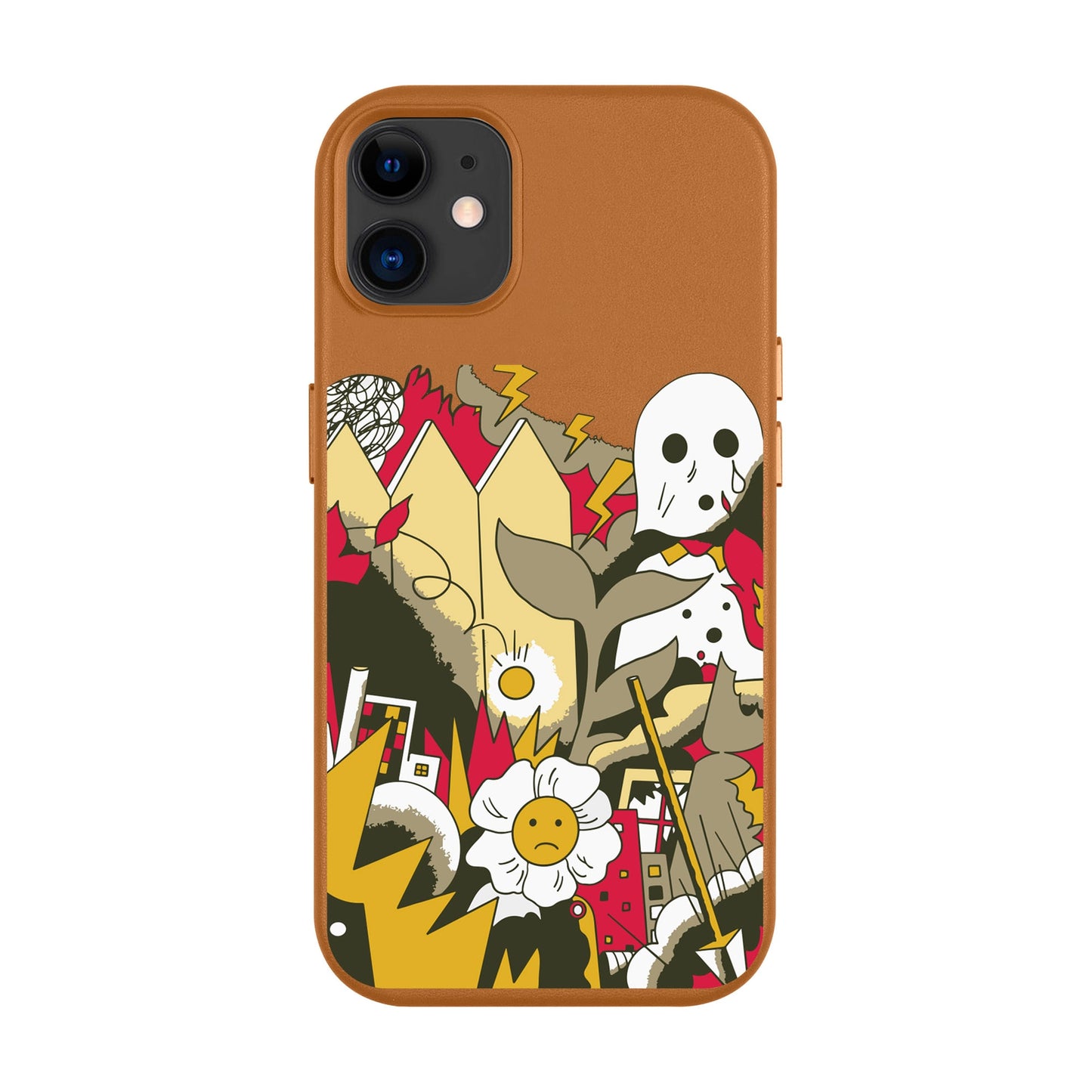 EVERYTHING IS BURNING-Leather Kılıf MagSafe Özellikli - iPhone 11