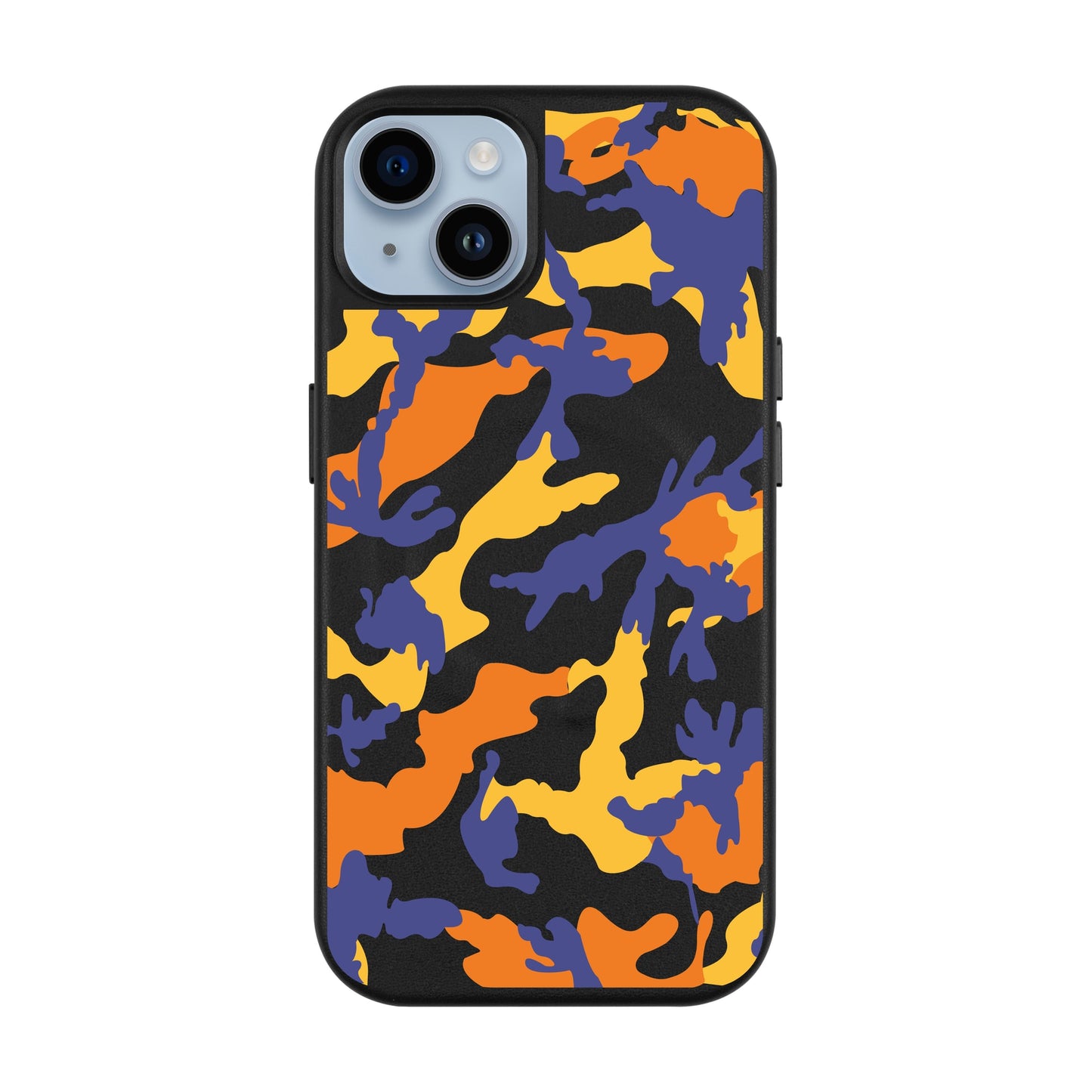 CAMOUFLAGE-iPhone 14 Plus Leather Kılıf MagSafe Özellikli