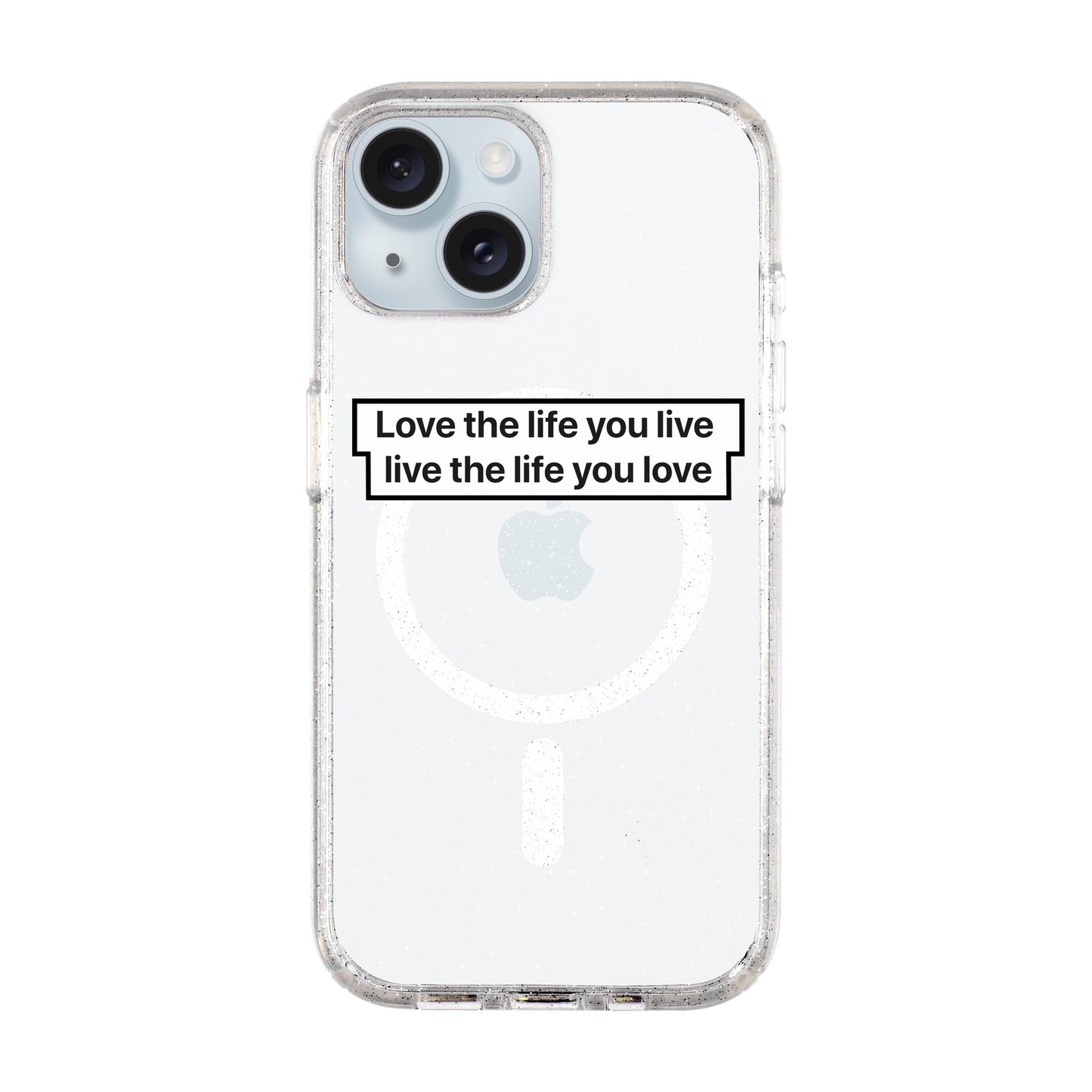 LOVE THE LIFE-iPhone 15 Plus Shiny Kılıf MagSafe Özellikli
