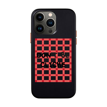 DON'T BE CLICHE-iPhone 13 Pro Leather Kılıf