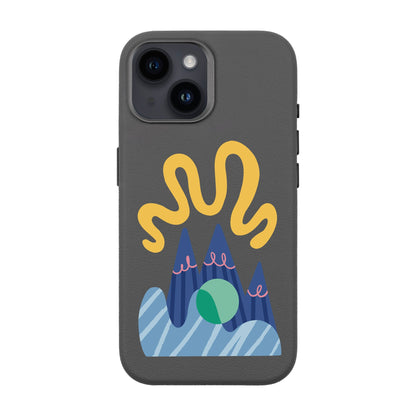 MOUNTAIN-iPhone 13 Leather Premium Kılıf MagSafe Özellikli