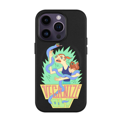 VEGANİZE-Leather Kılıf MagSafe Özellikli - iPhone 14 Pro