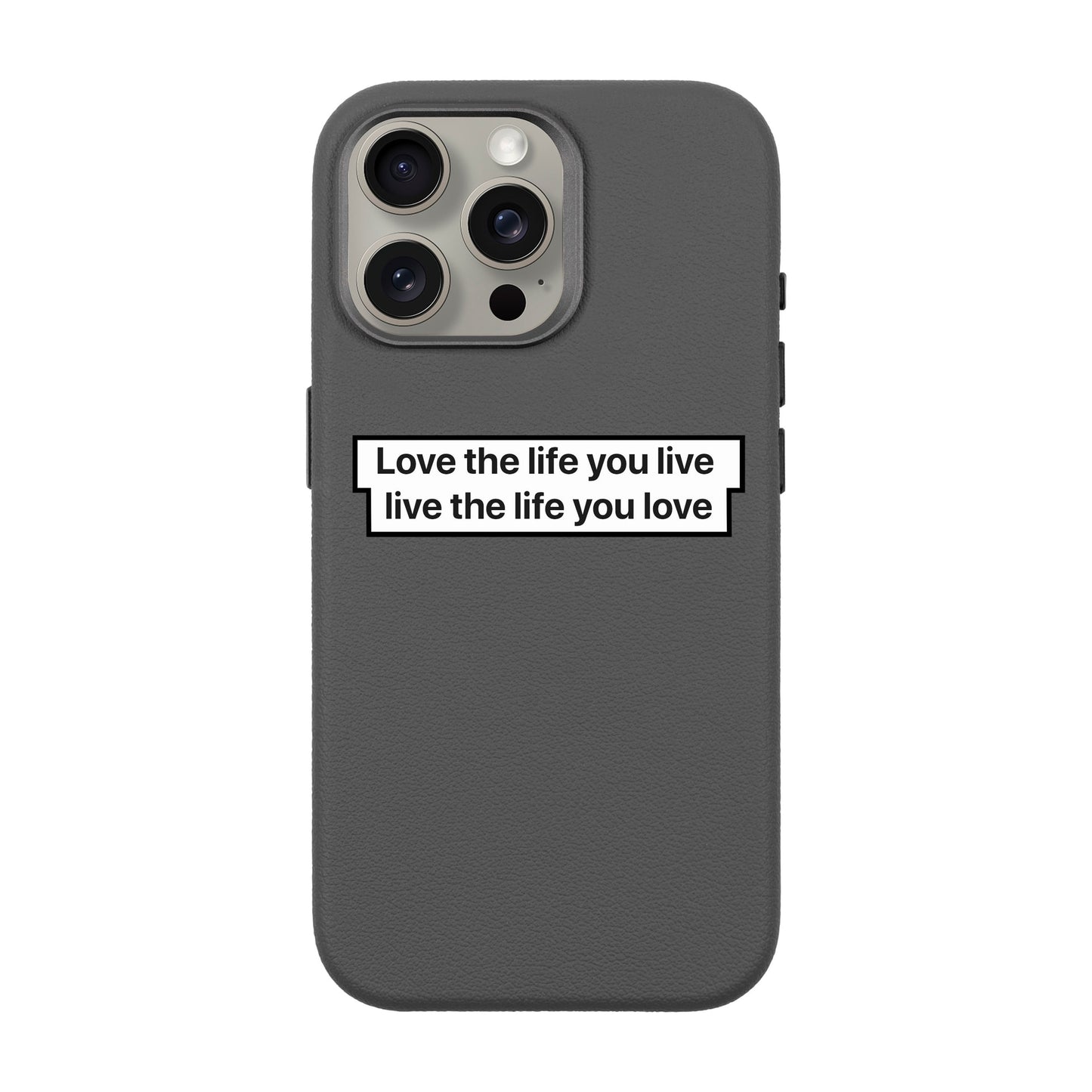LOVE THE LIFE-iPhone 15 Pro Max Leather Premium Kılıf MagSafe Özellikli