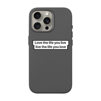 LOVE THE LIFE-iPhone 15 Pro Max Leather Premium Kılıf MagSafe Özellikli