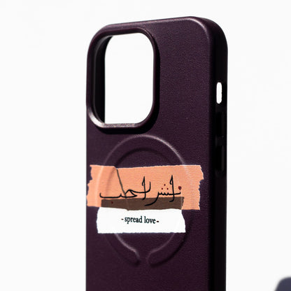 SPREAD LOVE-Leather Kılıf MagSafe Özellikli - iPhone 13
