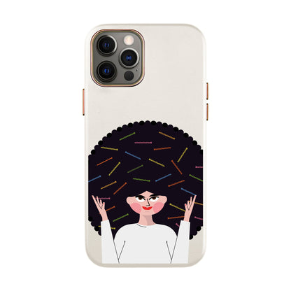 TANGLES OF HAPPINESS-iPhone XR Leather Kılıf