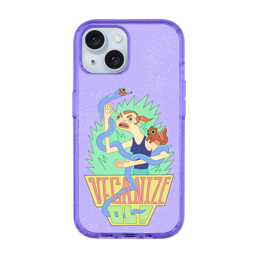 VEGANİZE-iPhone 15 Plus Shiny Kılıf MagSafe Özellikli