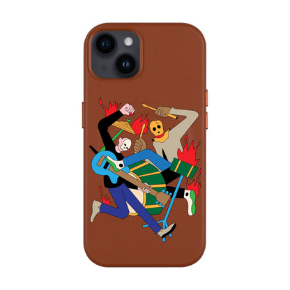 MONSTER MASH-iPhone 14 Plus Leather Kılıf MagSafe Özellikli