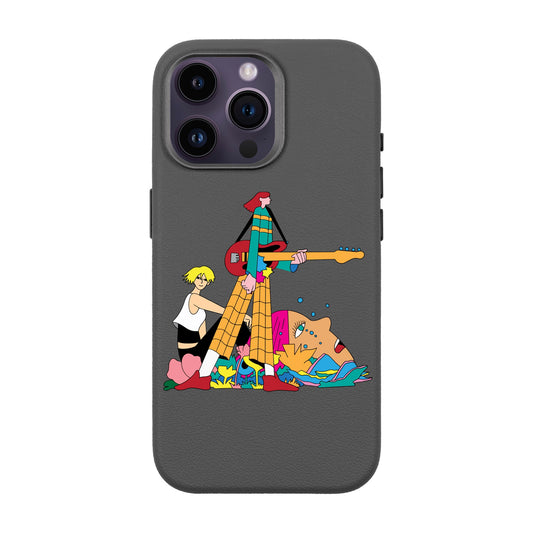 HER BAND-iPhone 14 Pro Max Leather Premium Kılıf MagSafe Özellikli