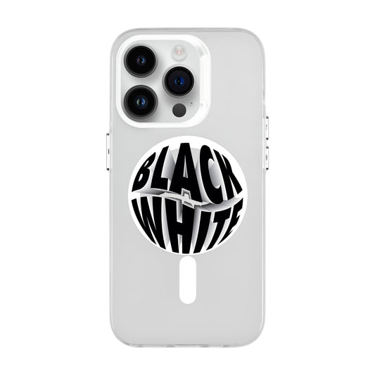 BLACK WHITE-iPhone 14 Pro Hold Kılıf MagSafe Özellikli