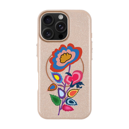 KNITTED FLOWER-iPhone 16 Pro Max Radiant Kılıf MagSafe Özellikli