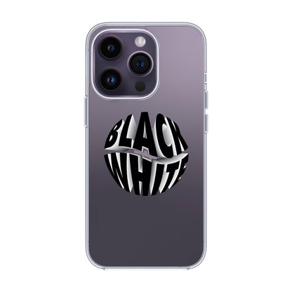 BLACK WHITE-iPhone 14 Pro Solid Kılıf