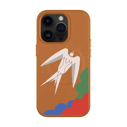 L’OISEAU LIBRE-Leather Kılıf MagSafe Özellikli - iPhone 14 Pro